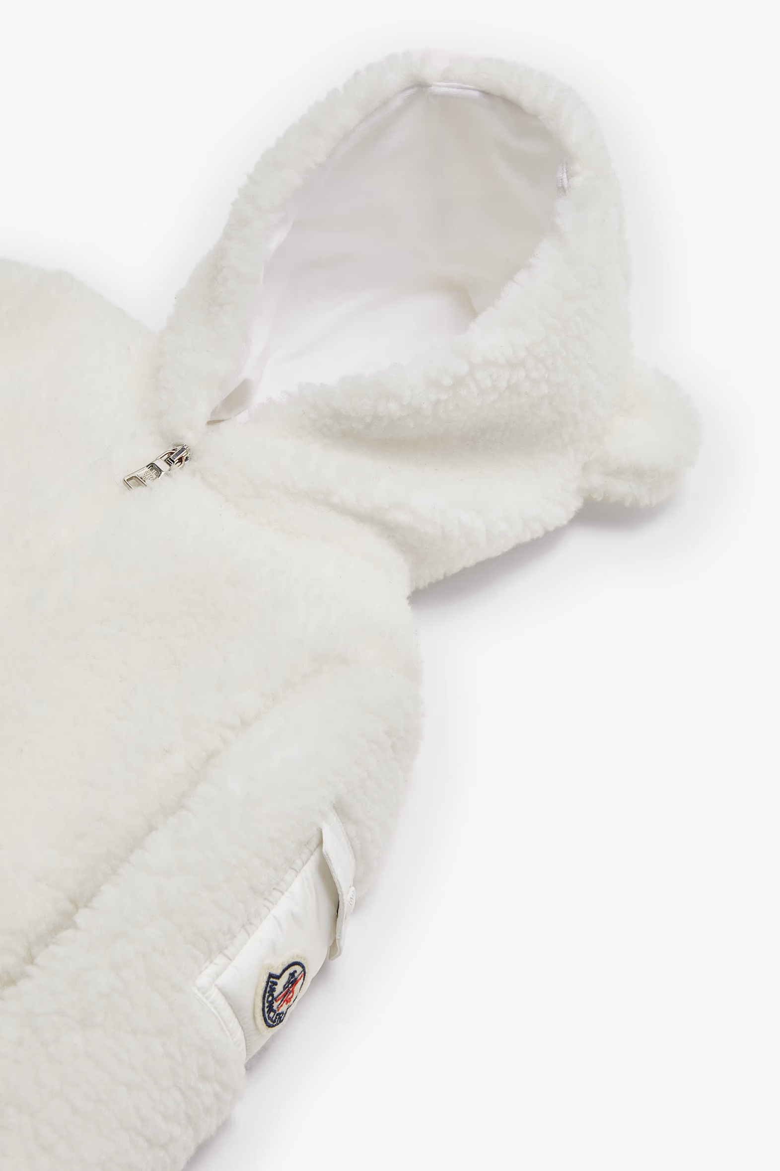 Teddy Hooded Baby Grow Gender Neutral White Moncler 2